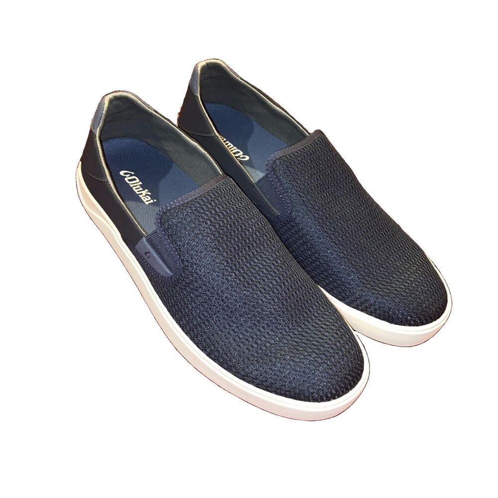 Olukai Lae’ahi Slip On Shoes Men’s 13 Blue Mesh Loafers Comfort Sneakers *READ*